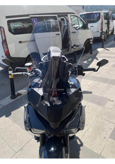 2025-26 Yamaha Tracer 9 / Gt Ön Cam Açık Füme 54cm 4mm Zeus Acik Füme