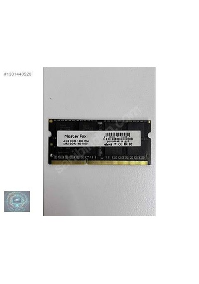 Master Fox 4gb Ddr3 1600mhz Pc3 12800s Sorunsuz Ram