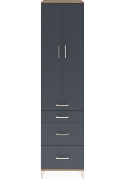 Hyperion Dolap 4 Raflı 4 Çekmeceli 2 Kapaklı 60x44x243 Çam-antrasit Atlas Çam Hyperion Dolap 4 Raflı 4 Çekmeceli 2 Kapaklı 60x44x243 Çam-antrasit Atlas Çam