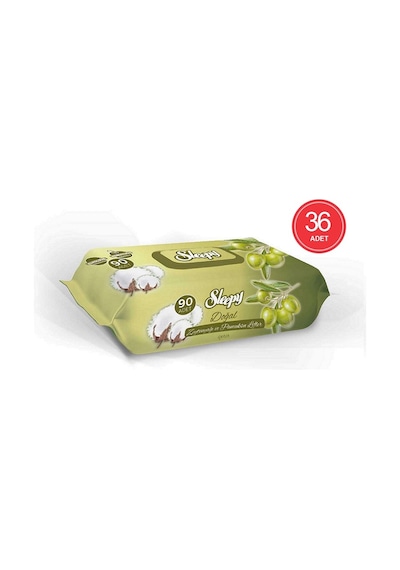 Sleepy Doğal Zeytinyağı Ve Pamuksu Lifler Islak Havlu 36 X 90'Lı