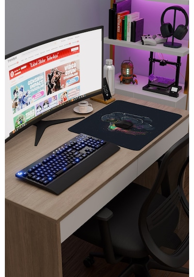 Astronot V3 48x40 Xl Gaming Kauçuk Kaymaz Taban Mouse Pad Fare Altlığı