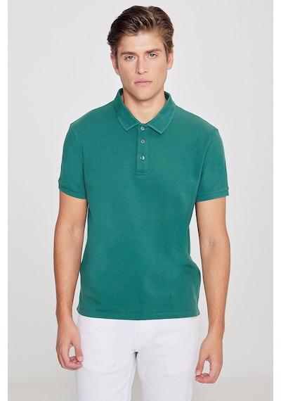 Ac&Co / Altınyıldız Classics Erkek Koyu Yeşil Slim Fit Dar Kesim Polo Yaka Kısa Kollu Tişört 4A4820200001Kyls Yeşil Ac&Co / Altınyıldız Classics Erkek Koyu Yeşil Slim Fit Dar Kesim Polo Yaka Kısa Kollu Tişört 4A4820200001Kyls Yeşil