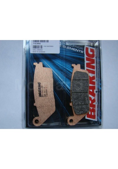 Braking 716cm55 2013-2016 Kawasaki Z 800 E Abs Siz Uyumlu Ön Fren Balatası Sinterli Balata 57782484