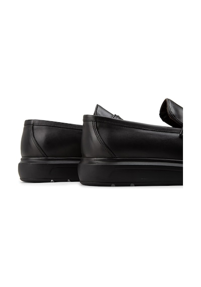 Deery Hakiki Deri Siyah Comfort Çift Tokalı Erkek Loafer - 01925msyhp01 Siyah