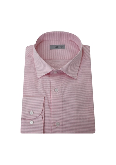 Uki Pembe Slim Fit Uzun Kol Gömlek Pembe