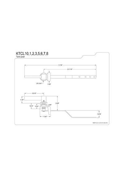 Brass Ktcl10 Claremont Tuvalet Deposu Kolu, Mat Siyah
