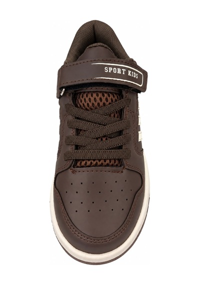 Papucumun Dünyası Çocuk Bağcıklı Cırt Cırtlı Kolay Giyimli Günlük Spor Ayakkabı Sneaker Kahverengi Papucumun Dünyası Çocuk Bağcıklı Cırt Cırtlı Kolay Giyimli Günlük Spor Ayakkabı Sneaker Kahverengi