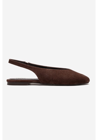 Luvishoes Serına Kahverengi Süet Kadın Sandalet