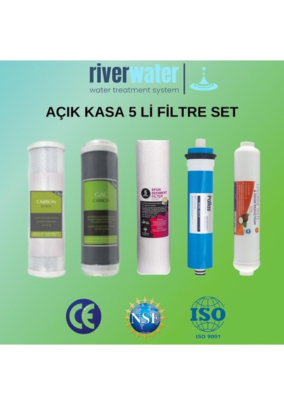 Açık Kasa Su Arıtma Cihazı 5 Li Filtre Seti