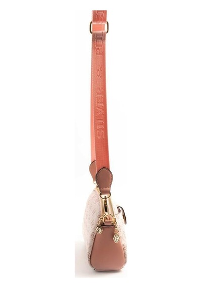 Silver Polo Sp1144 Kadın Çapraz Çanta Monogram Pembe-somon