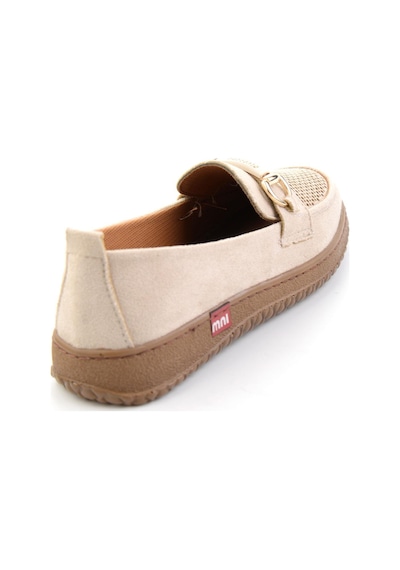 Krem Süet Kadın Loafer Ayakkabı K01536105272