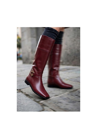 37brandshoes Bordo Deri Bot Bordo Bordo