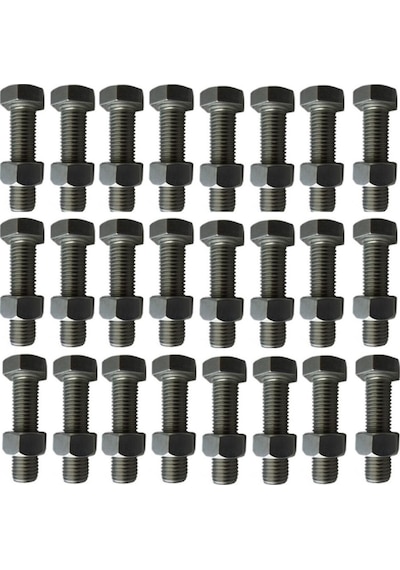 Çapa Makinaları Bıçak Civata Takımı 8 Mm 3 Cm 24 Adet