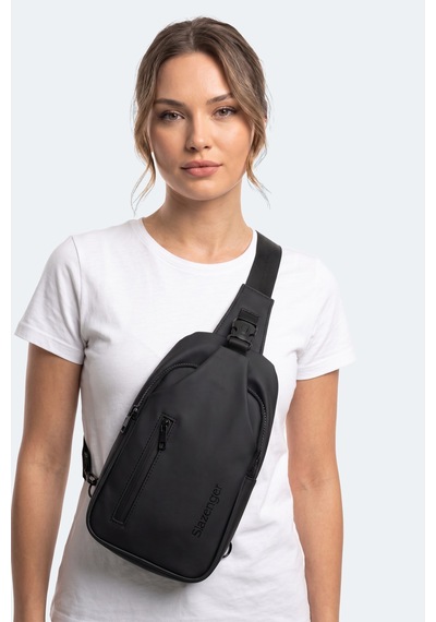 Slazenger Lorıs Unisex Siyah Çapraz Çanta