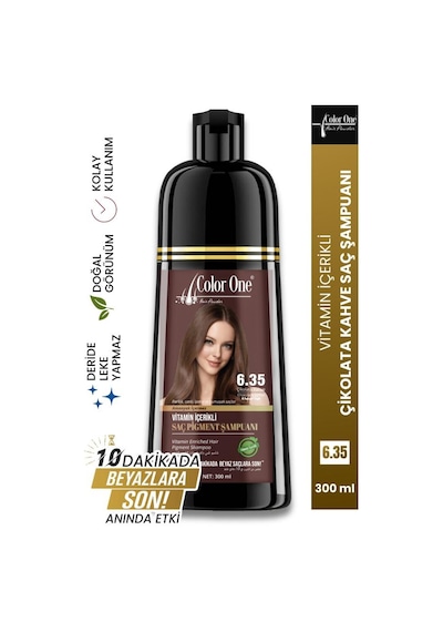 Jaja Vitamin İçerikli Saç Pigment Şampuanı Unisex 300 Ml 6.35 Çikolata Kahve