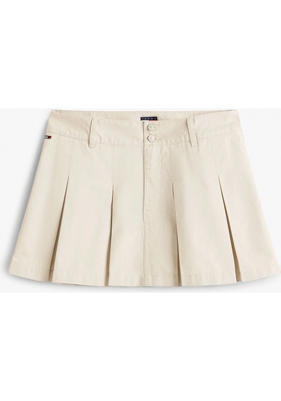 Tommy Hilfiger Tjw Mini Pileli Kadın Bej Etek Dw0dw22065aby Bej