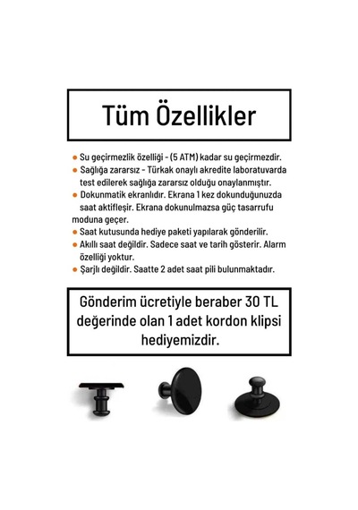 Dijital Dokunmatik Led Ekran Su Geçirmez Figürlü Çocuk Kol Saati Siyah2 - 624169648