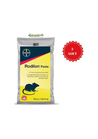 Rodilon Pasta Fare Zehiri 100gr 3 Adet