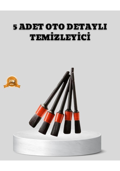 Araç Detay Temizlik Fırçası 5 Li Set Çizmeyen Kıl Çok Yönlü Kullanım