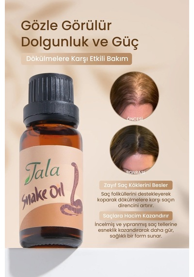 Yılan Yağı Karşıtı Saç Besleyici Ve Onarıcı Saç Bakım Yağı 20 Ml