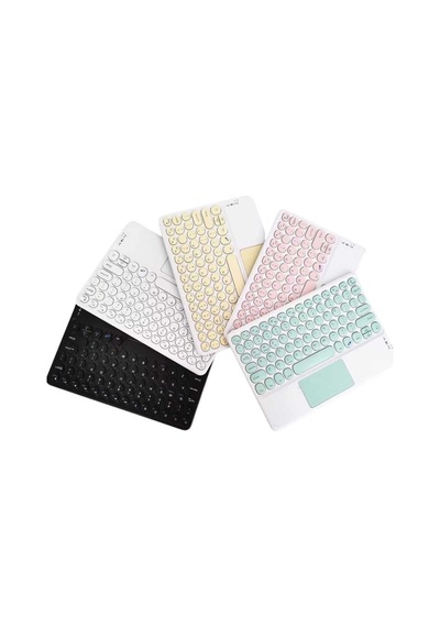 Touchpad Uyumlu Bluetooth Klavye Slim Kablosuz Wifi Q Klavye Mh-hs6872-0099