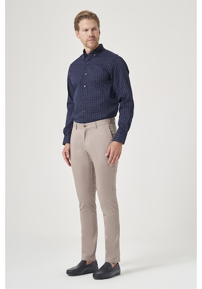 İmza Vizon Yan Cep Slim Fit Casual Pamuklu Chino Pantolon 1003260178