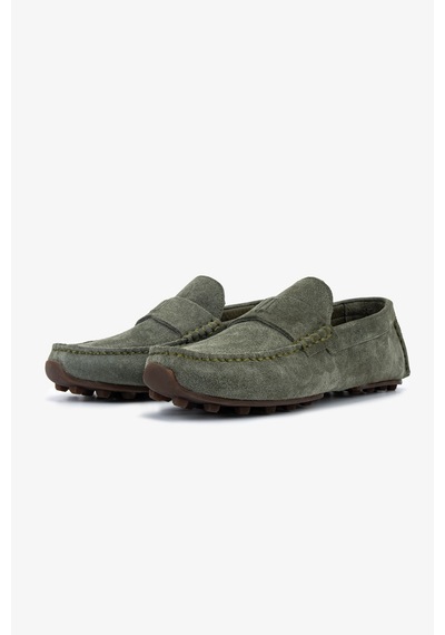 Valmenti Erkek Hakiki Deri Yeşil Loafer Ayakkabı 1202 500-118 Erk Ayk Y26 Bosco