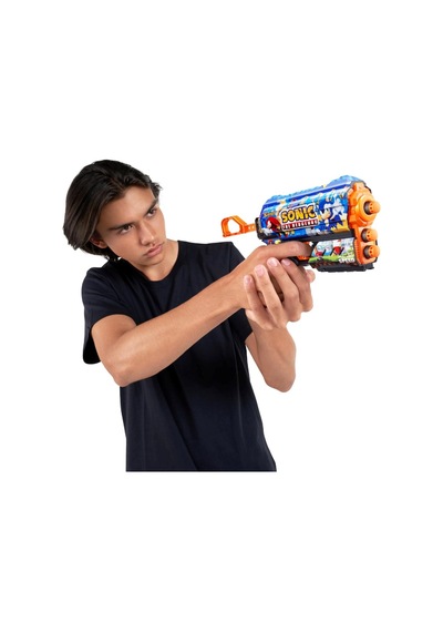 X-shot Skins Flux Sonic The Hedgehog 8 Mermili Sünger Dart Atan Silah 21 Cm Sonic Team