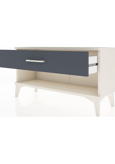 Arges Şifonyer Tek Çekmeceli 88x30x48 Aytaşı-antrasit Aytaşı