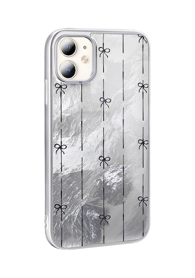 Apple     Uyumlu iPhone 11 Kılıf Desenli Zore Mep Kapak Gri Leopar