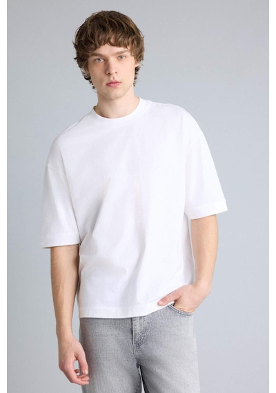 Defacto %100 Pamuk Loose Fit Beyaz Tişört G4728ax26smwt34 Beyaz-wt34