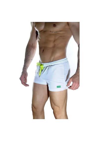 Naam Erkek Beyaz Mini Mayo Short Çok Renkli