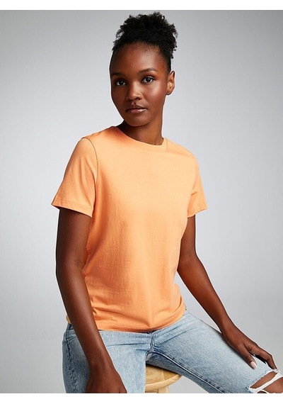 Kadın Bisiklet Yaka Tshirt Spr24tsk46 Oranj
