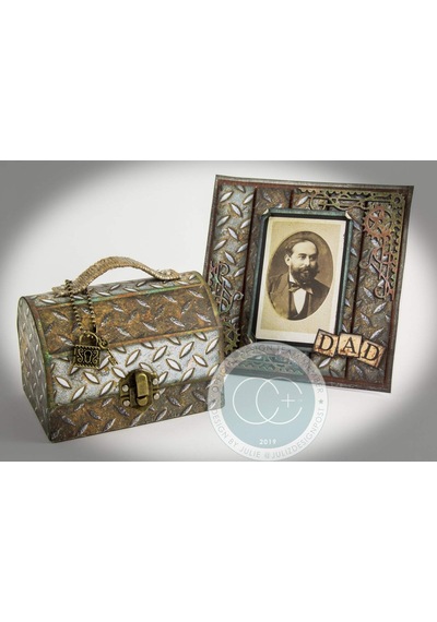 Craft Consortium Çift Taraflı Kağıt Ped 12"x12" 30/pkg-metal Dokular, 20 Tasarım, Çoklu