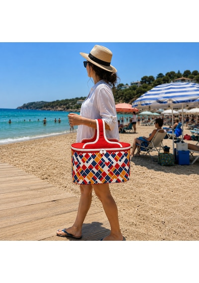 25 Lt Eva Termal Piknik Sepeti-477 Çok Renkli