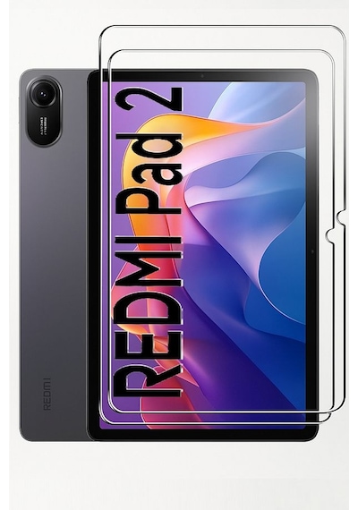 Xiaomi Redmi Pad 2 11 Inç 2025 360 Dönebilen Standlı Tablet Kılıfı Ekran Koruyucu Ve Kalem Seti Kapaklı Kılıf