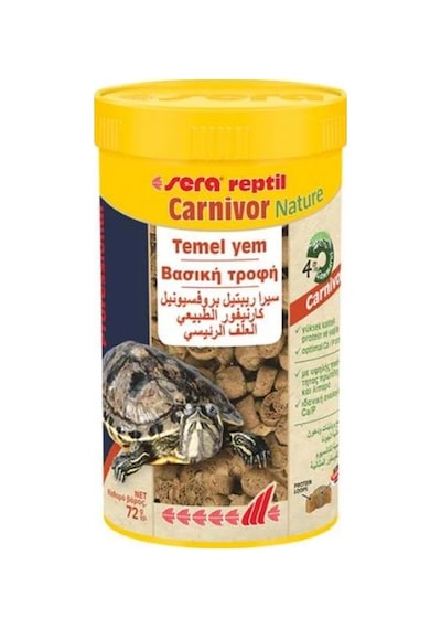 Sera Reptil Carnivor Nature Kaplumbağa Ve Sürüngen Yemi 250 Ml 72 Gr