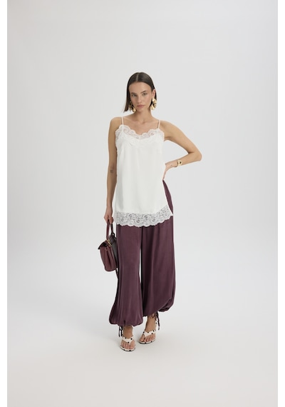 Mai Studios Co. Aria Bordo Şalvar Pantolon Bordo