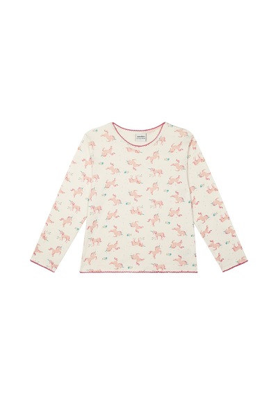 Antebies Organik Gots Sertifikalı Unicorn Masalı Desenli, Uzun Kollu Tişört, Bel Lastikli Taytlı Kız Çocuk Pijama Takımı Pembe Antebies Organik Gots Sertifikalı Unicorn Masalı Desenli, Uzun Kollu Tişört, Bel Lastikli Taytlı Kız Çocuk Pijama Takımı Pembe