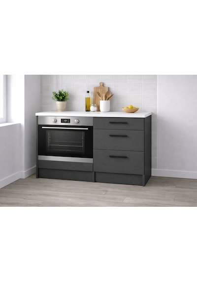 Aka Ankastre Fırın Modülü-çok Amaçlı Dolap -110 Cm -3 Çekmeceli-laminat Beyaz Tezgah Dahil Antrasit Aka Ankastre Fırın Modülü-çok Amaçlı Dolap -110 Cm -3 Çekmeceli-laminat Beyaz Tezgah Dahil Antrasit