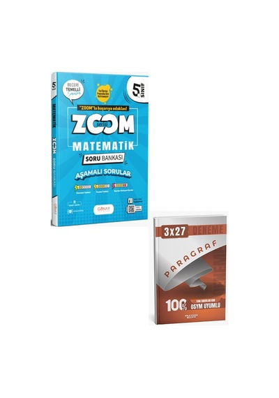 Günay 2027 5. Sınıf Matematik Zoom Soru Bankası+anla Kazan Paragraf Deneme