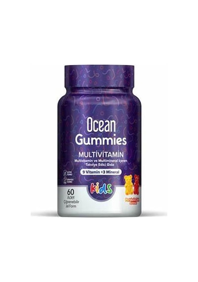 Ocean Gummies Multivitamin 2 x 60 Çiğnenebilir Jel Form