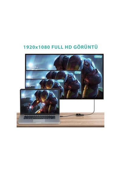 Syncwire HDMI to VGA Ses ve Micro Usb Çıkışlı Adaptör Çevirici
