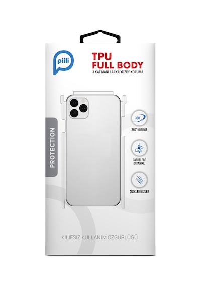 Piili Apple iPhone Uyumlu 14 Pro Max Tpu Full Body Arka Yüzey Koruyucu 94334429