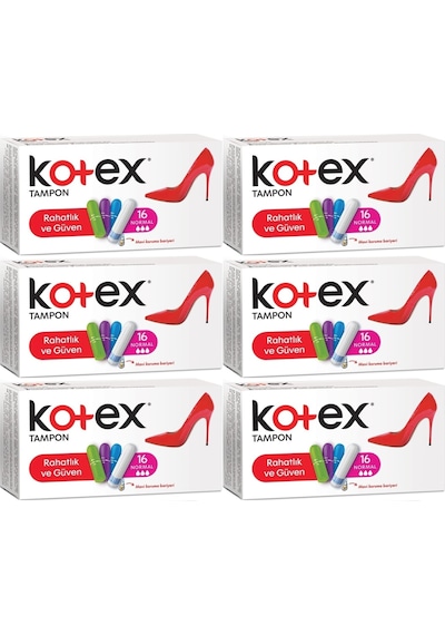 Kotex Tampon Normal 96 Lı Set 6pk 16
