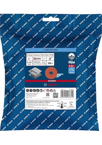 Bosch R782 Expert 125 Mm 36 Kum Paslanmaz Disk Zımpara 2608621808
