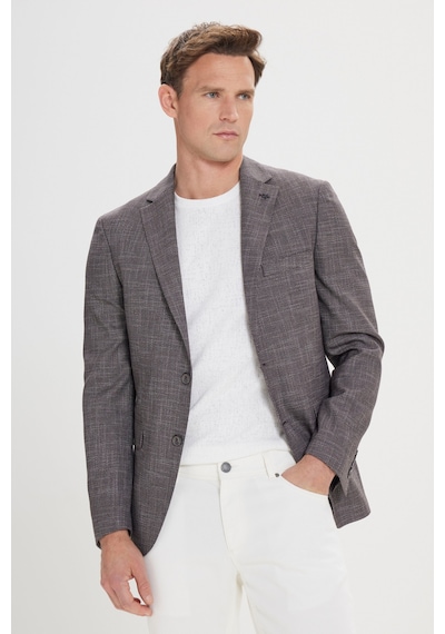AC&Co / Altınyıldız Classics Erkek Sıyah-bordo Slim Fit Dar Kesim Mono Yaka Desenli Blazer Ceket Sıyah-bordo AC&Co / Altınyıldız Classics Erkek Sıyah-bordo Slim Fit Dar Kesim Mono Yaka Desenli Blazer Ceket Sıyah-bordo