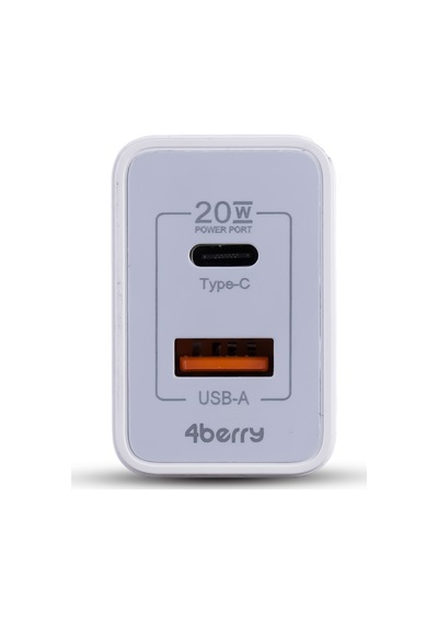 Ad88 20w Çift Usb Şarj Adaptörü - Hızlı Şarj Cihazı Beyaz