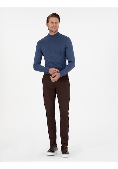 Pierre Cardin Erkek Koyu Kahverengi Pantolon Kanvas-chino 50299517-vr084 Koyu Kahverengi