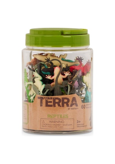 Terra 60 Parça Tüp İçinde Küçük Oyun Seti - Sürüngenler